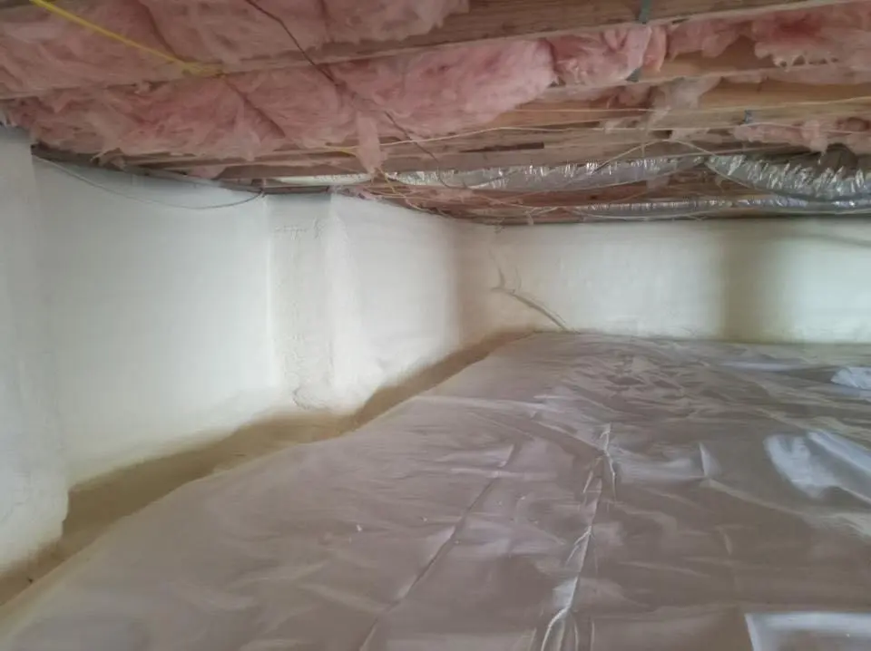 Crawl space encapsulation with closed-cell spray foam for Roof Maintenance in Glendale